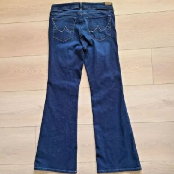 Ariat Flare Perfect Rise‎ Jeans 31 Blue Medium Wash 5-pocket Western Denim - Picture 1 of 6